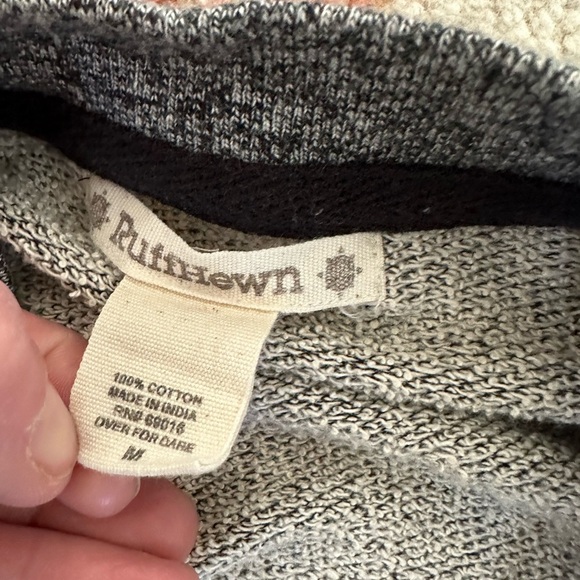 Ruff Hewn Women’s Distressed Gray 100% Cotton Pullover Shirt Size Medium m - Picture 10 of 10